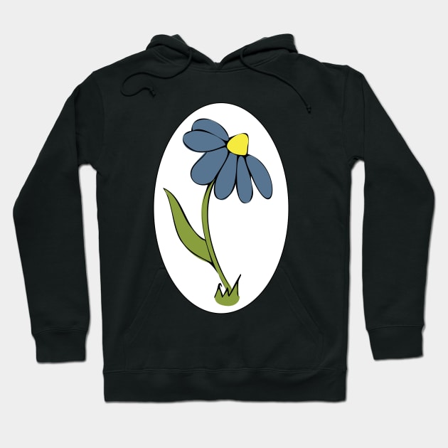 Daisy Whimsical Cartoon Illustration Happy Colours Hoodie by Angel Dawn Design